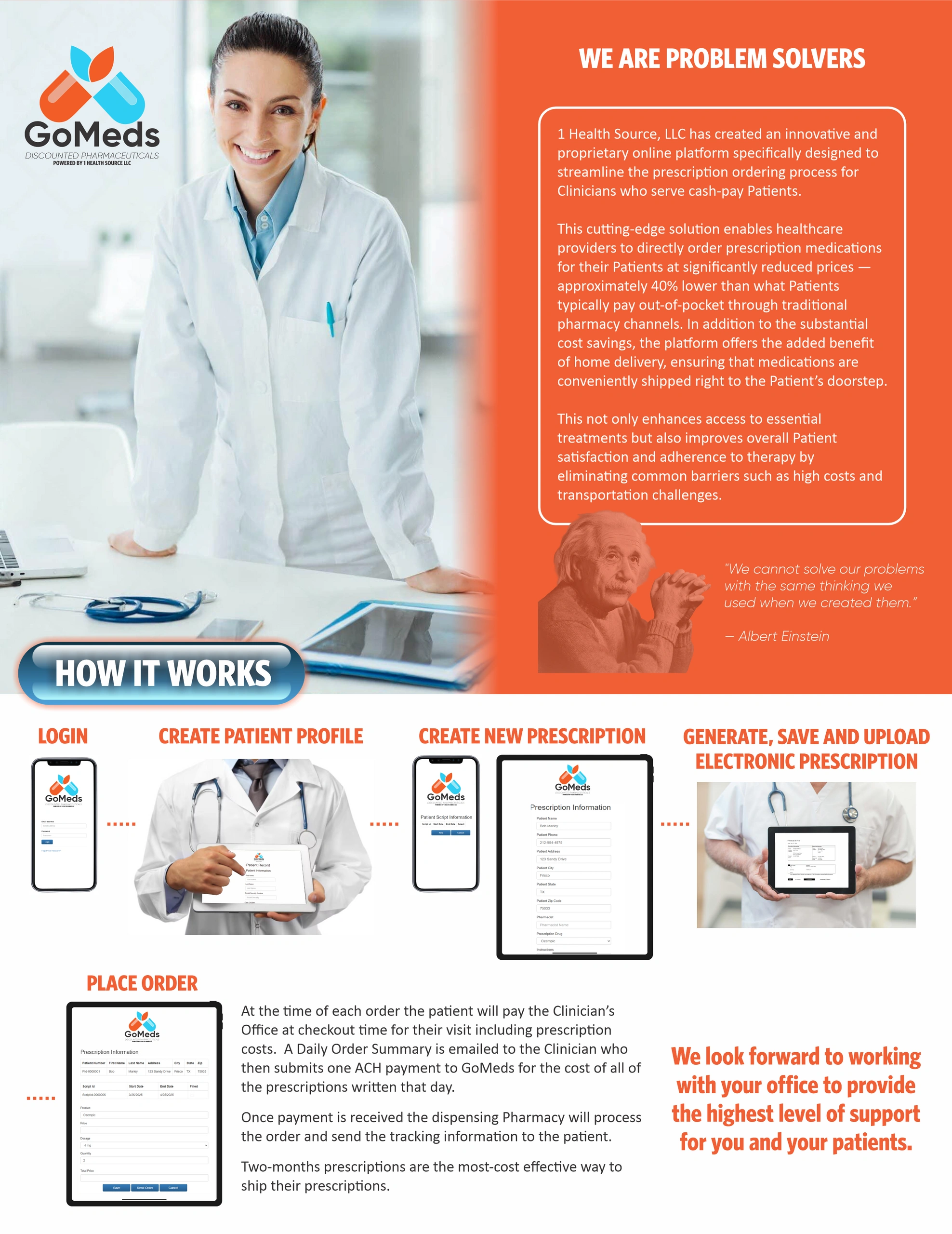 GoMeds One-Pager – a GoMeds